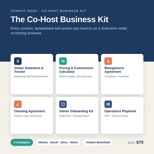 The Co-Host Business Kit (Complete Bundle)